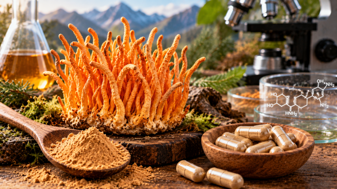 Cordyceps a cordycepin co se skutečně zkoumá a proč záleží na druhu houby