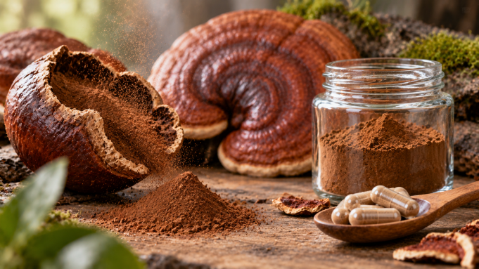 Reishi výtrusy versus extrakt